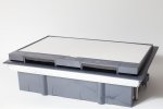 Spl 300008 Люк на 8 постов (45х45), металл/ пластик, с пластиковой коробкой, IP40