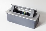 Spl 300010 Люк на 3 поста (45х45), металл, серебро, с пластиковой коробкой, IP40