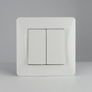 Фотография товара 'Spl 201102 Выключатель двухклавишный, 10А, 220-250V (белый)'