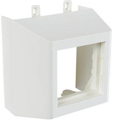 Фотография товара 'Spl 100012S Суппорт с рамкой 1 пост (45х45) на профиль для кабельных каналов 100х50, 105х50'