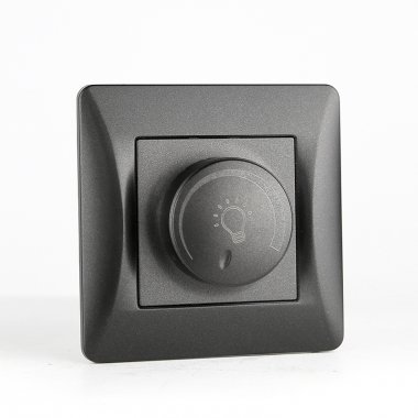 Фотография товара 'Spl 201162 Светорегулятор поворотный (диммер) 125-250V, 200W (антрацит)'