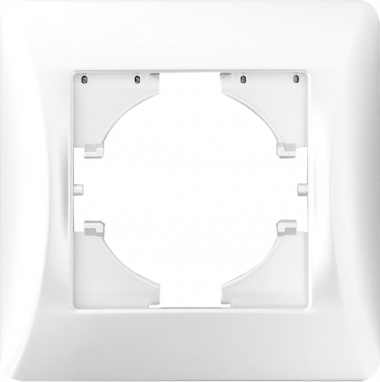 Фотография товара 'Spl 201201 Рамка 1 пост (белый) серия BW'