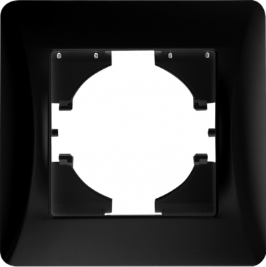 Фотография товара 'Spl 201221 Рамка 1 пост (антрацит) серия BW'