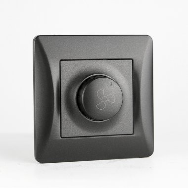 Фотография товара 'Spl 201163 Регулятор скорости вентилятора поворотный, 220-250V, 300VA (антрацит)'