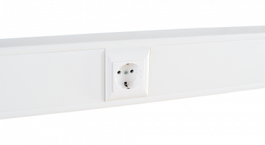 Фотография товара 'Spl 100007S Суппорт с рамкой на 1 пост (45х45) в профиль для кабельных каналов 100х50, 105х50'