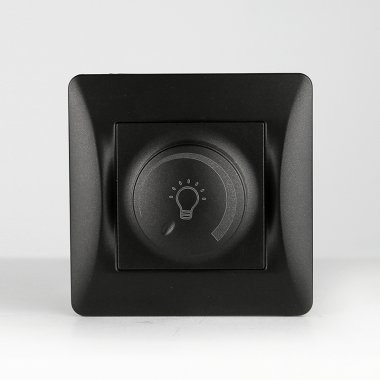 Фотография товара 'Spl 201161 Светорегулятор поворотный (диммер) 125-250V, 200W (антрацит)'