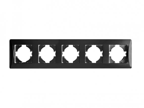 Фотография товара 'Spl 201225 Рамка 5 постов (антрацит) серия BW'