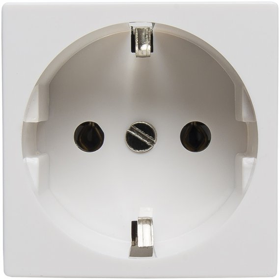 Фотография товара 'Spl 200001 Розетка электрическая 2К+З (белый)'