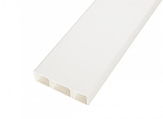 Фотография товара 'Spl 075001S Кабельный канал 75x20х2000мм с перегородками (белый)'