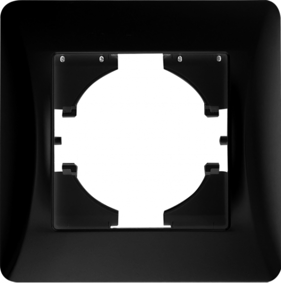 Фотография товара 'Spl 201221 Рамка 1 пост (антрацит) серия BW'