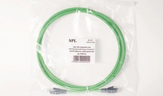 Фотография товара 'Spl 500014 Коммутационный шнур категории 6, U/UTP, 4х2х(7х0,21), LSZH'