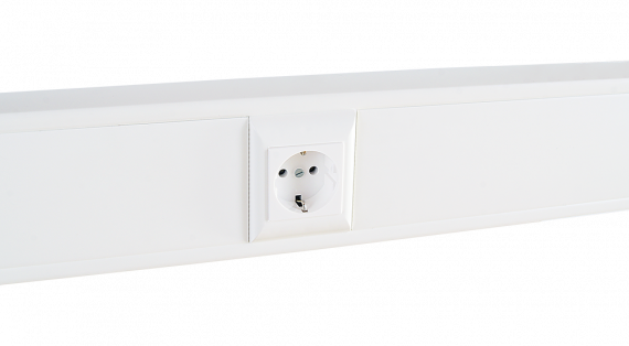 Фотография товара 'Spl 100007S Суппорт с рамкой на 1 пост (45х45) в профиль для кабельных каналов 100х50, 105х50'