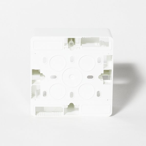 Фотография товара 'Spl 201301 Коробка накладная квадратная на 1 пост, 86х86 (белый)'